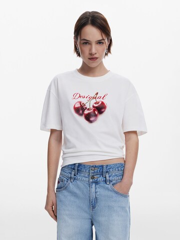 Desigual Shirt 'Cherry' in White: front