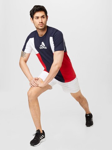 ADIDAS SPORTSWEAR - Camiseta funcional 'Essentials Colourblock' en azul