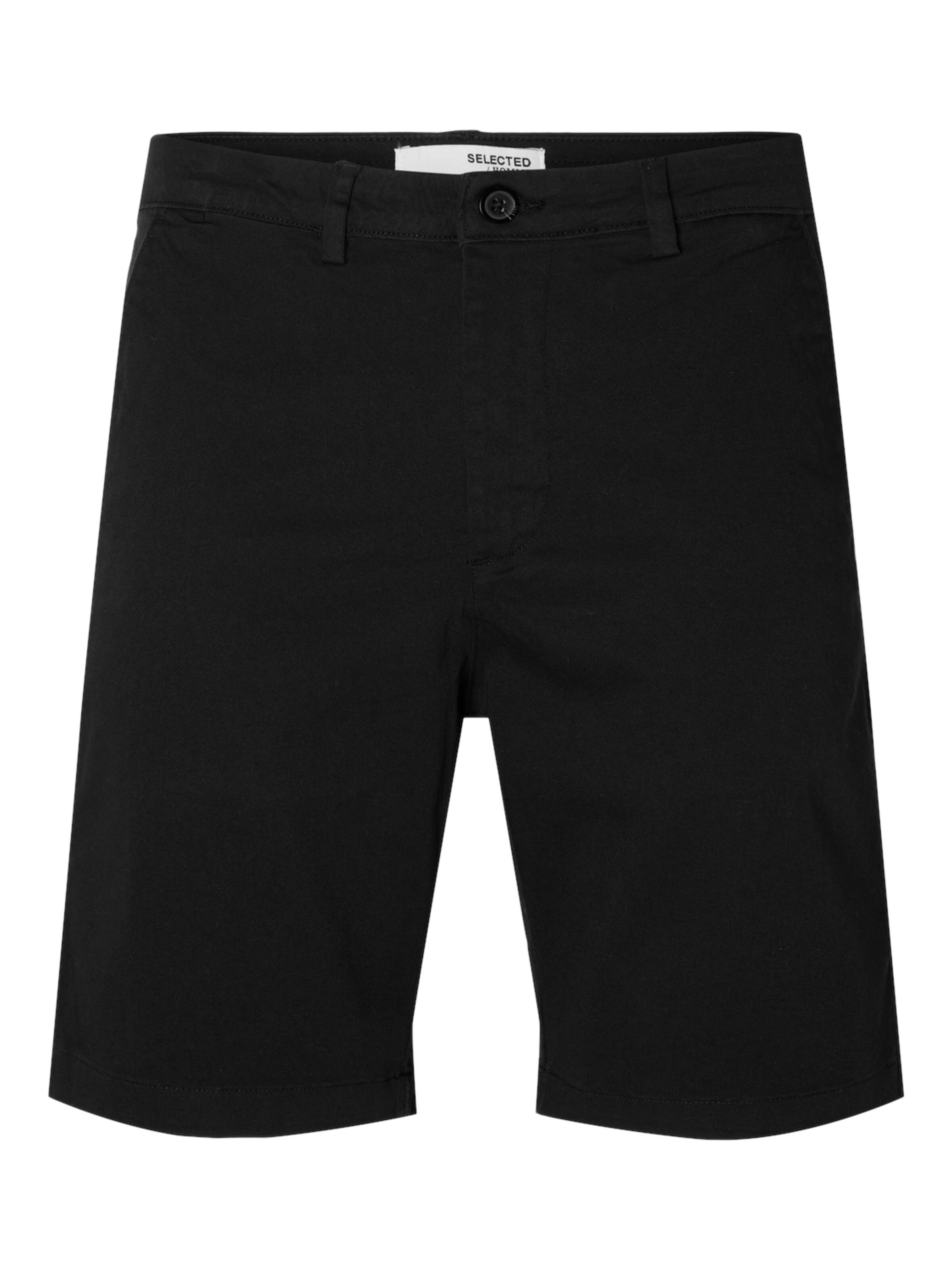 SELECTED - Pantalón 'SLHMiles' en negro: frente