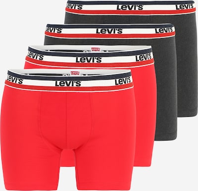 LEVI'S ® Boxershorts in anthrazit / rot / weiß, Produktansicht