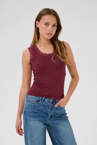 Kaffe - Top 'Omi' em vermelho: frente