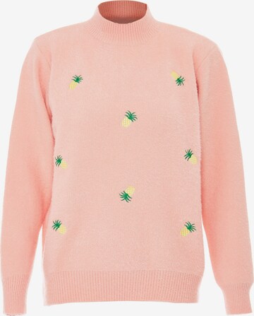 Poomi Sweater in Pink: front