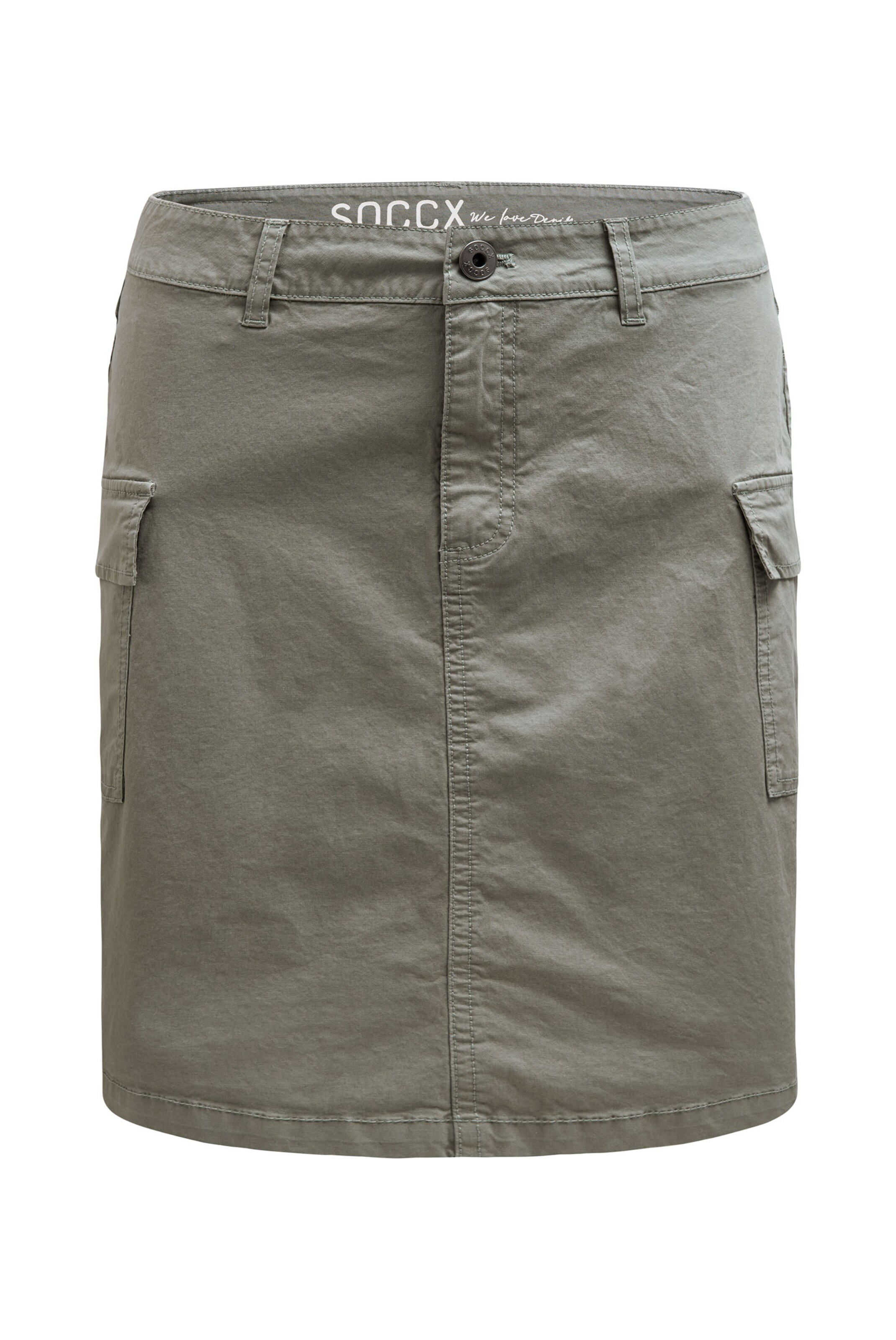 Soccx Skirt in Green: front