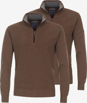 redmond Sweater 'Basic' in Brown: front