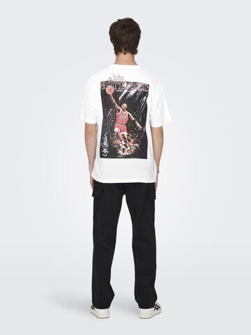 T-Shirt 'Celebrity' Only & Sons en blanc
