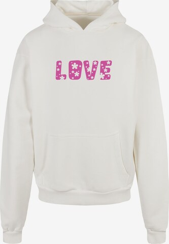 Merchcode Sweatshirt 'Valentines Day' in White: front