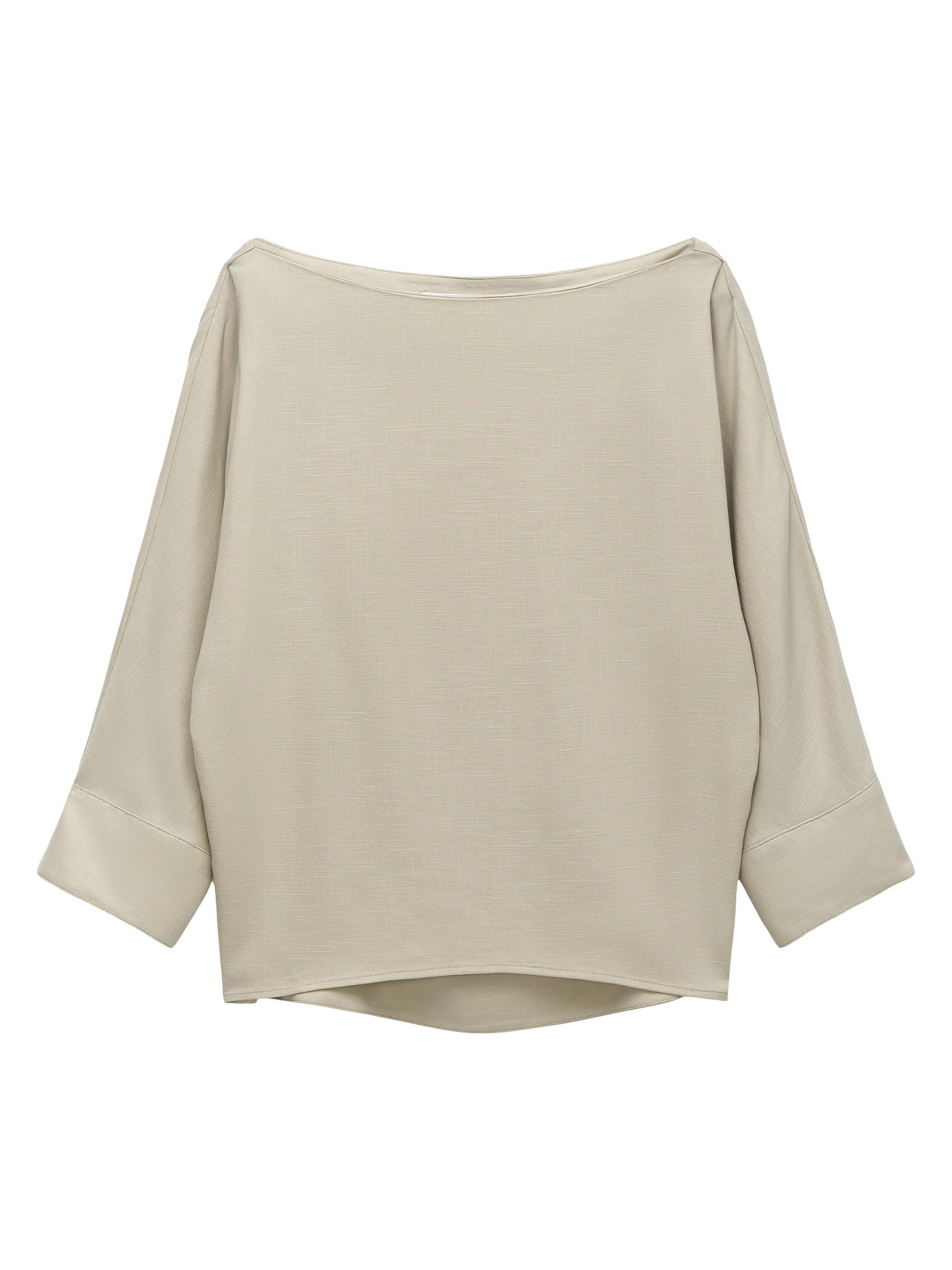 Adolfo Dominguez Blus i beige: framsida