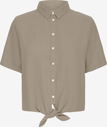 ICHI Blouse ' LINNO ' in Beige: front