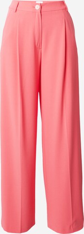 GERRY WEBER Wide leg Trousers with creases in Orange: front