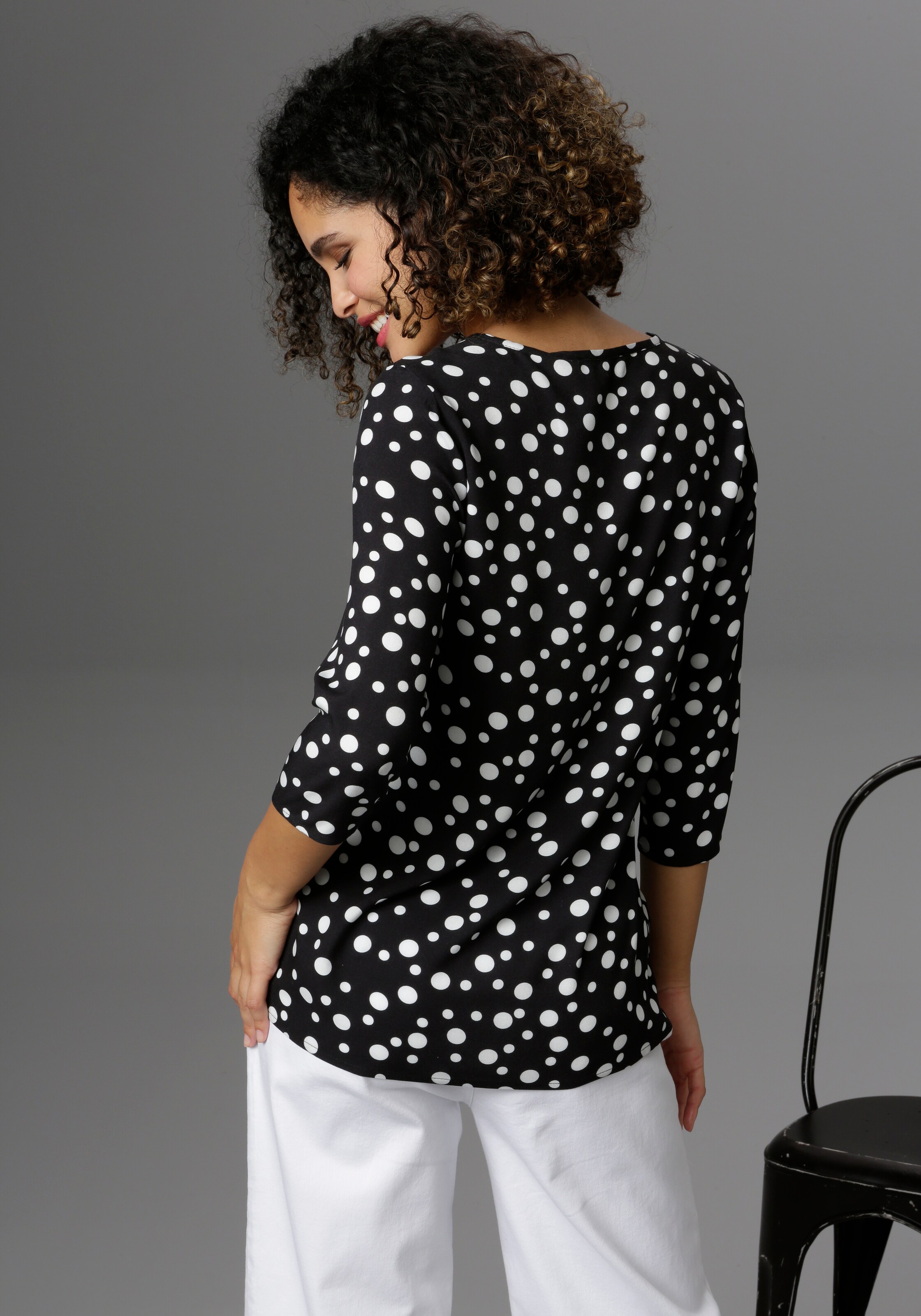 Frauen Große Größen Aniston SELECTED Bluse in Schwarz - WE40791 Frauen Große Größen Aniston SELECTED Bluse in Schwarz - WE40791