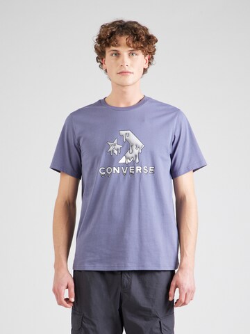 CONVERSE - Camiseta en lila: frente