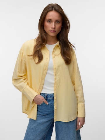 Chemisier 'VMMarley' VERO MODA en jaune : devant