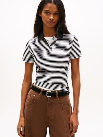 Tommy Jeans Tričko 'ESSENTIAL' - Čierna: predná strana