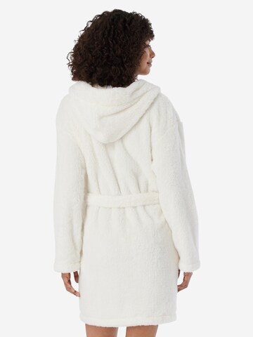SCHIESSER Long Bathrobe 'Teddy Fleece' in Beige