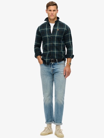 Superdry Regular Fit Hemd in Grün