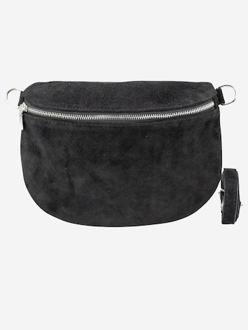 Brise Schultertasche 'Afia Suede' in Schwarz: Vorderseite