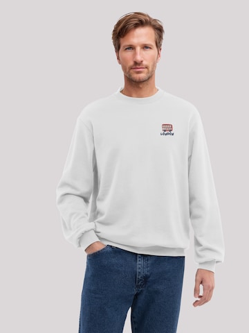 Sweat-shirt 'London Red Bus' F4NT4STIC en blanc : devant