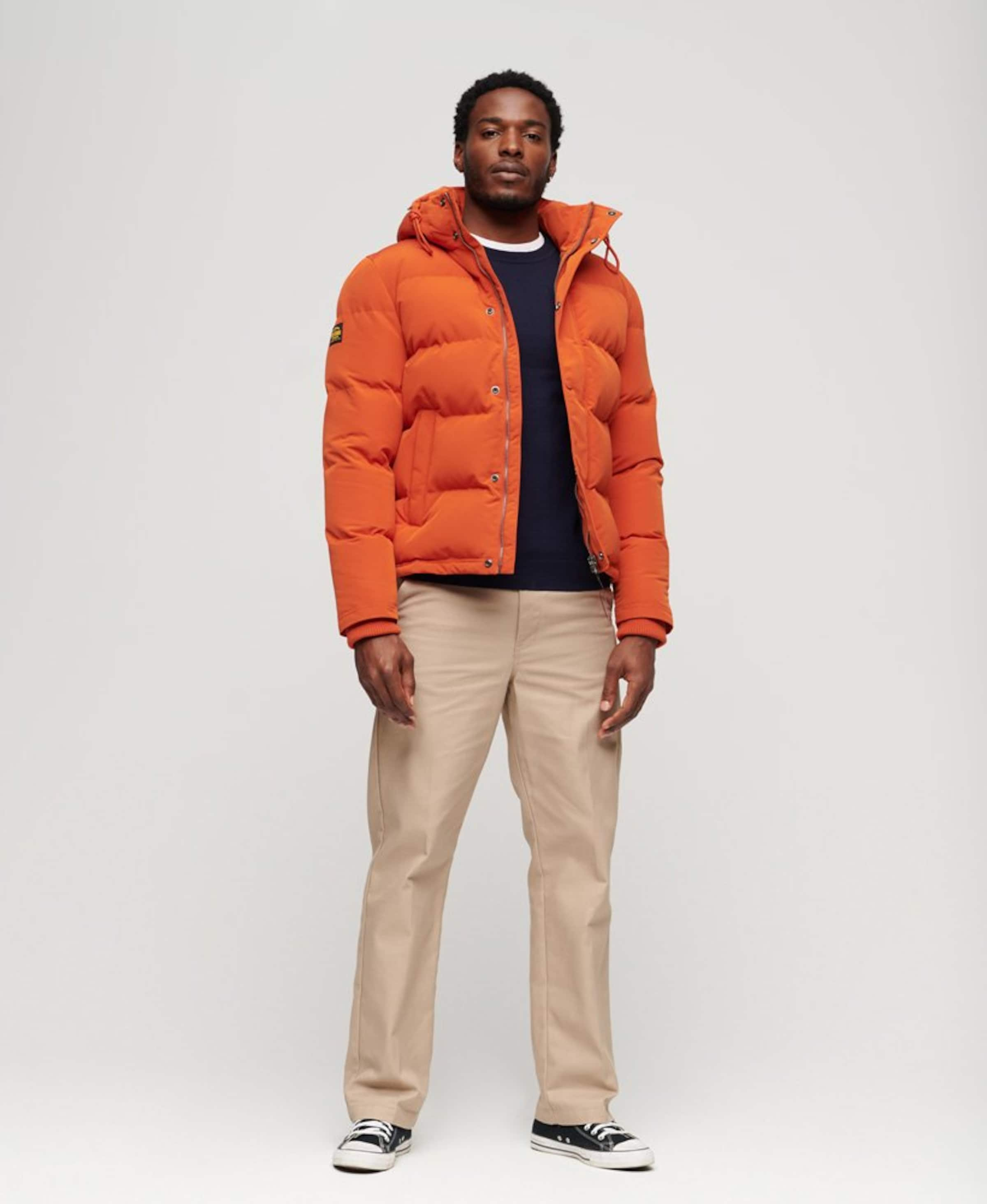 Orange winter jackets sale