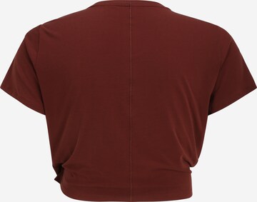 NIKE Functioneel shirt 'One Luxe' in Bruin