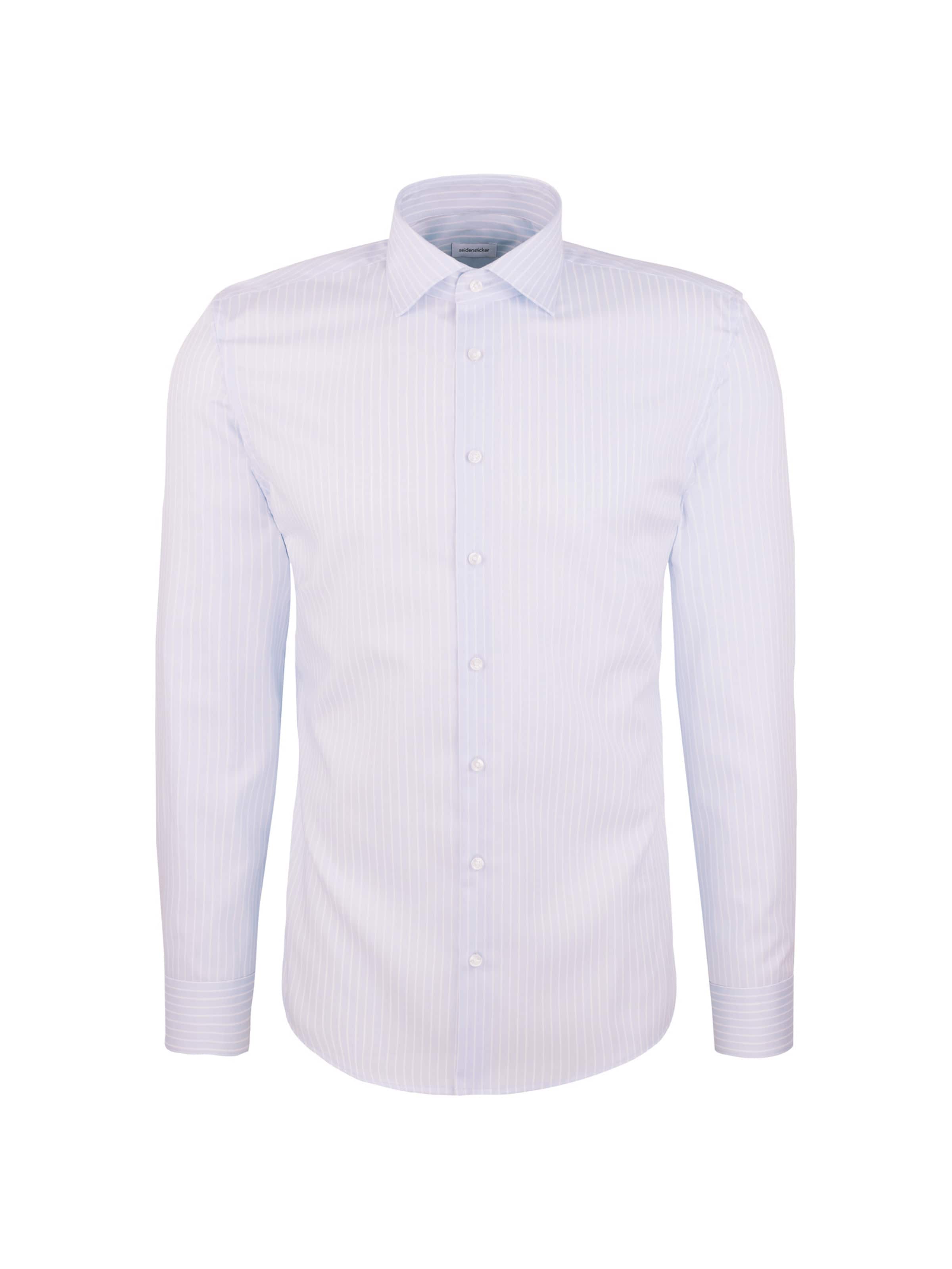 SEIDENSTICKER Zakelijk overhemd in Blauw: voorkant