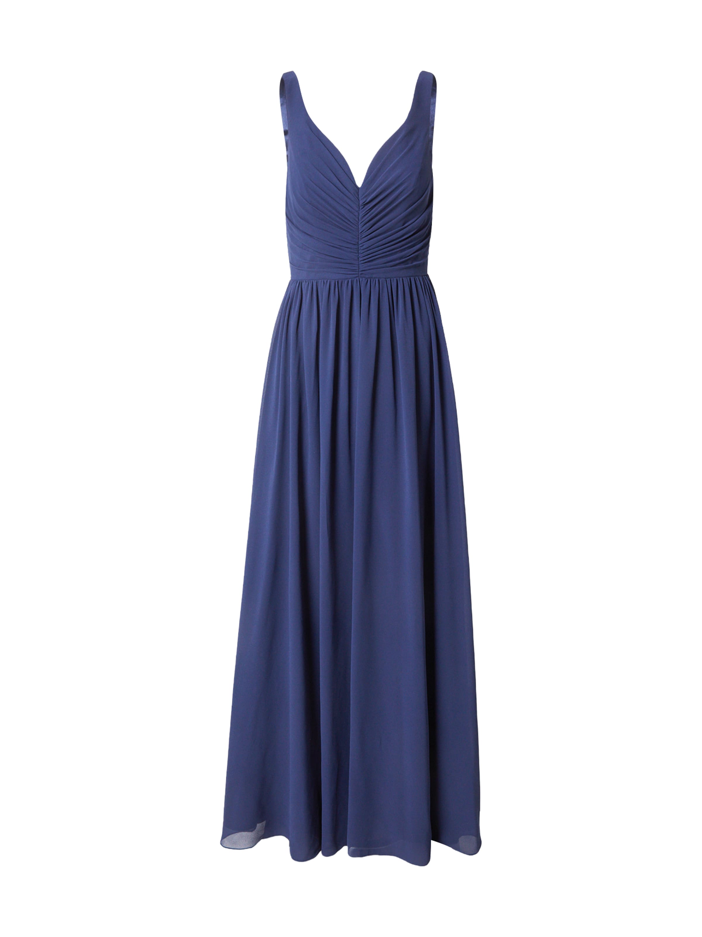 mascara - Vestido de noche en azul: frente