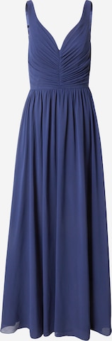 mascara - Vestido de noche en azul: frente