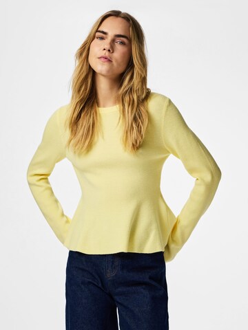 PIECES - Jersey 'PCJan' en amarillo: frente