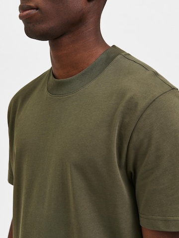 žalia SELECTED HOMME Marškinėliai 'Colman'