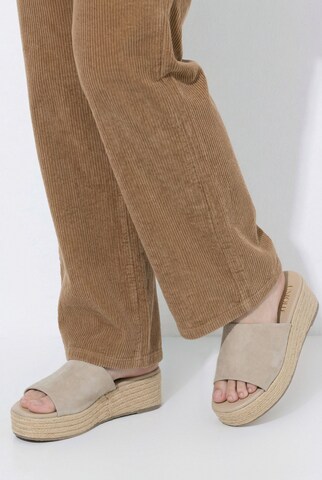 Ulla Popken Wide leg Pants in Brown