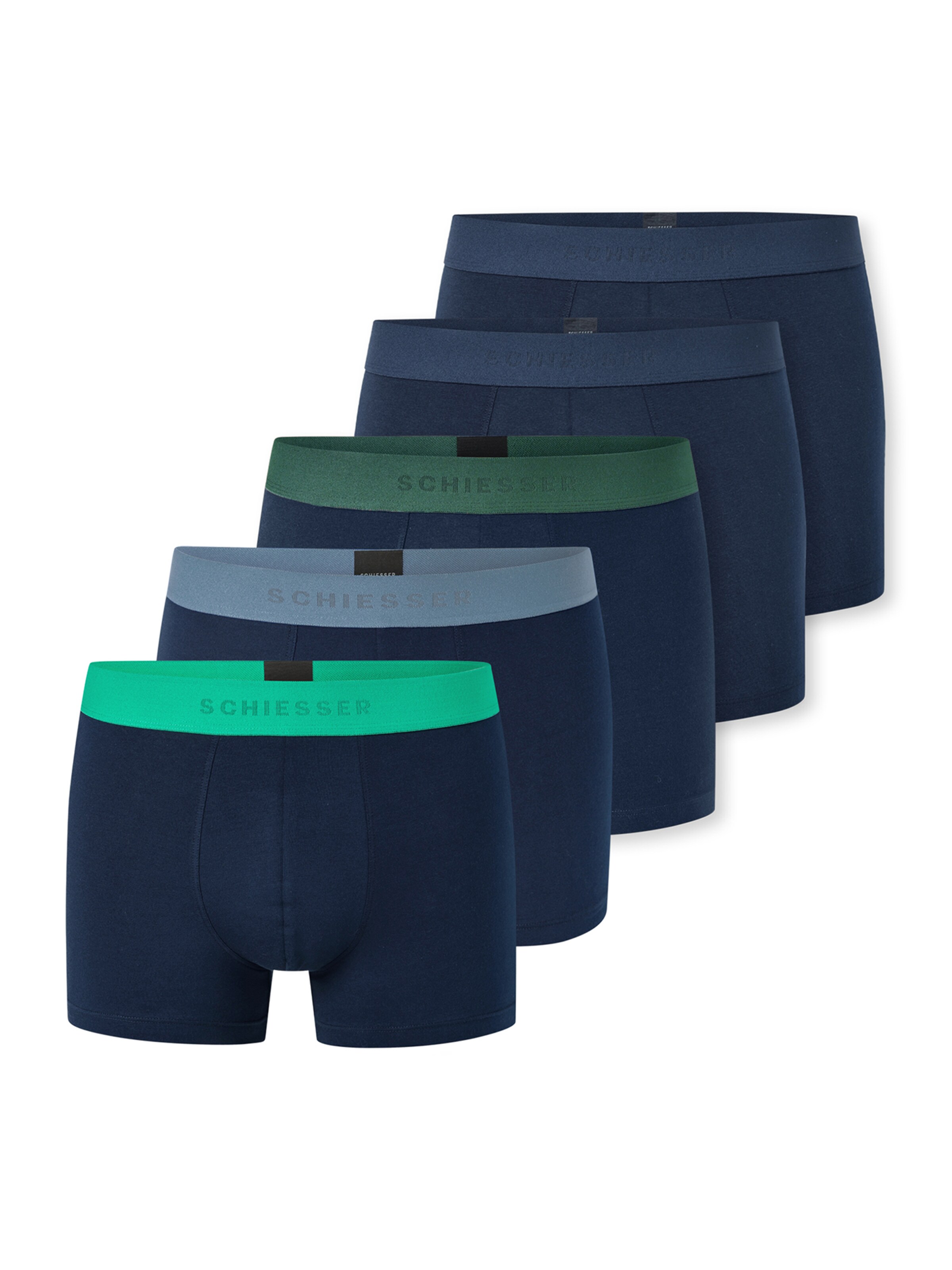 Boxers ' 95/5 Multi ' SCHIESSER en bleu : devant
