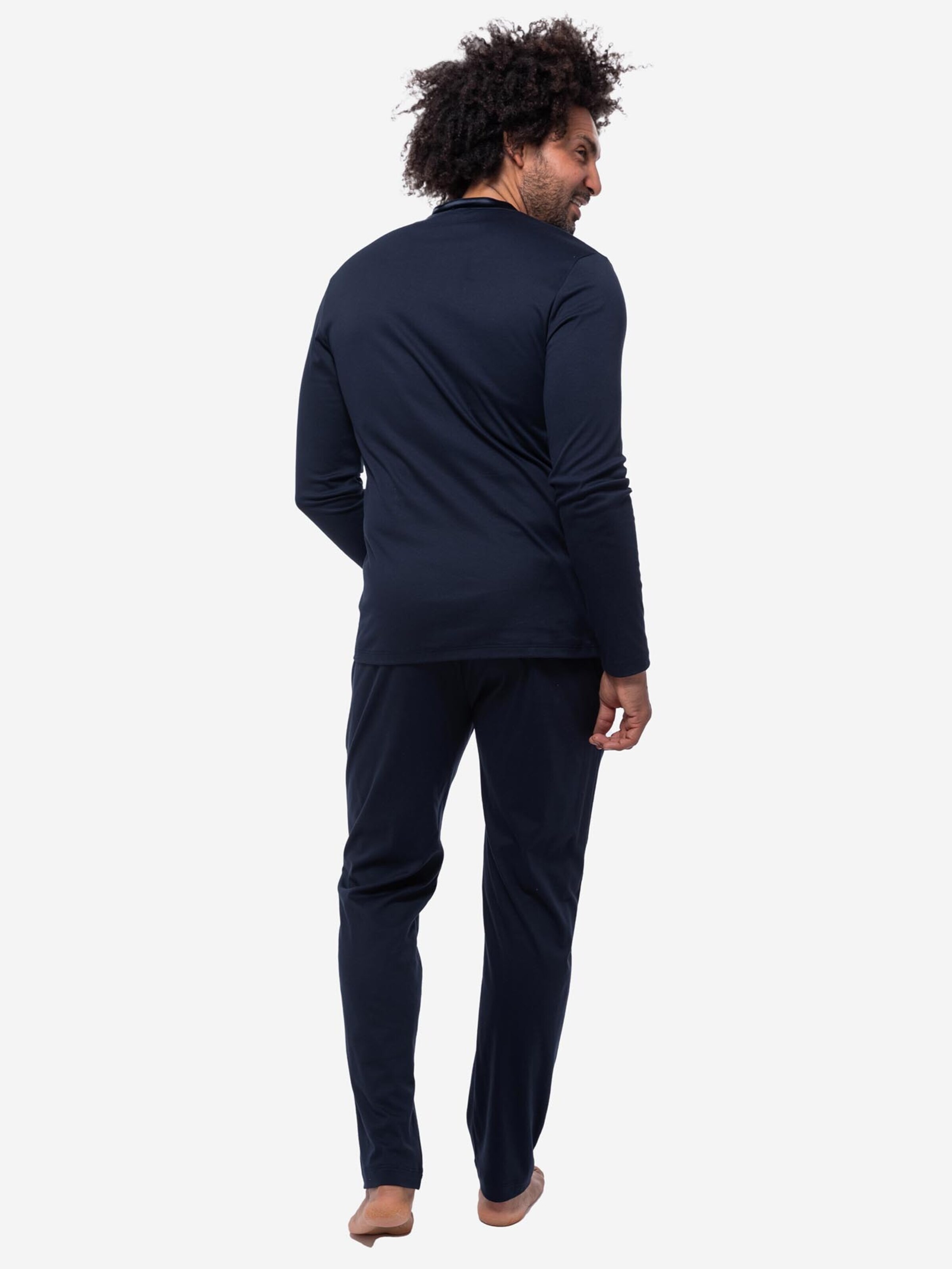 Mey Pyjama lang 'Aarhus'‌‌‌‌‌ in Blau