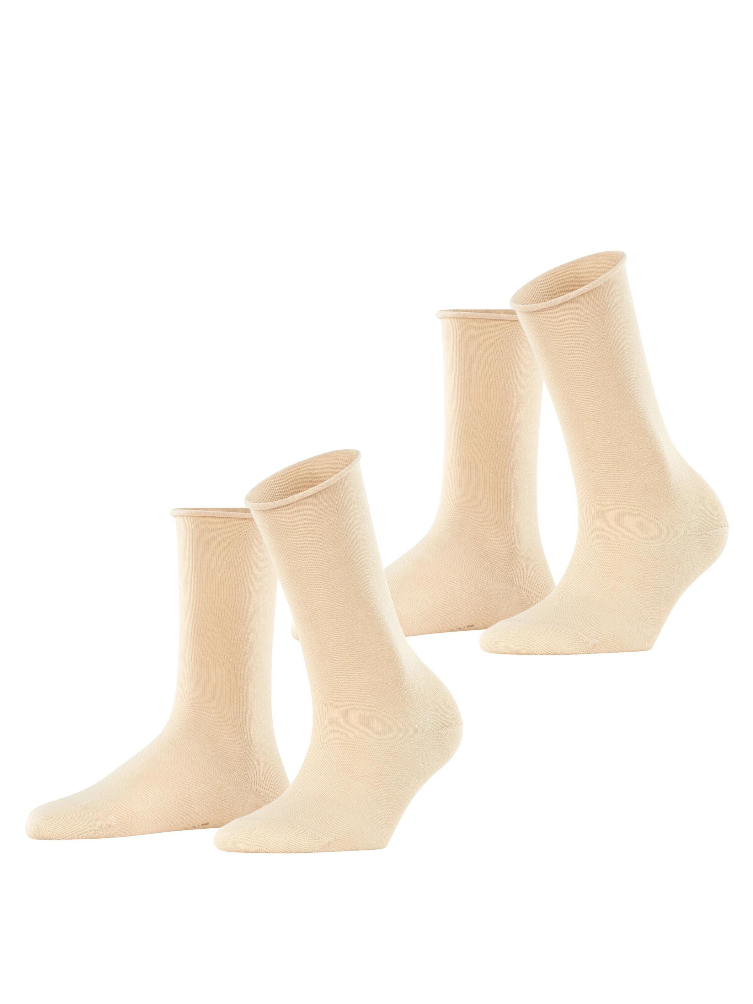 ESPRIT Socken 'Basic Pure 2-Pack'‌‌‌ in Beige: Vorderseite