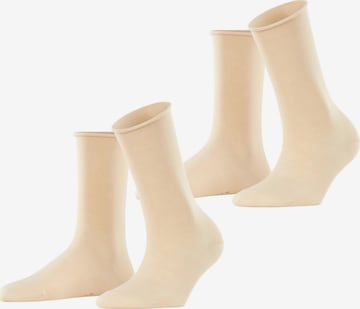 ESPRIT Socken 'Basic Pure 2-Pack' in Beige: Vorderseite