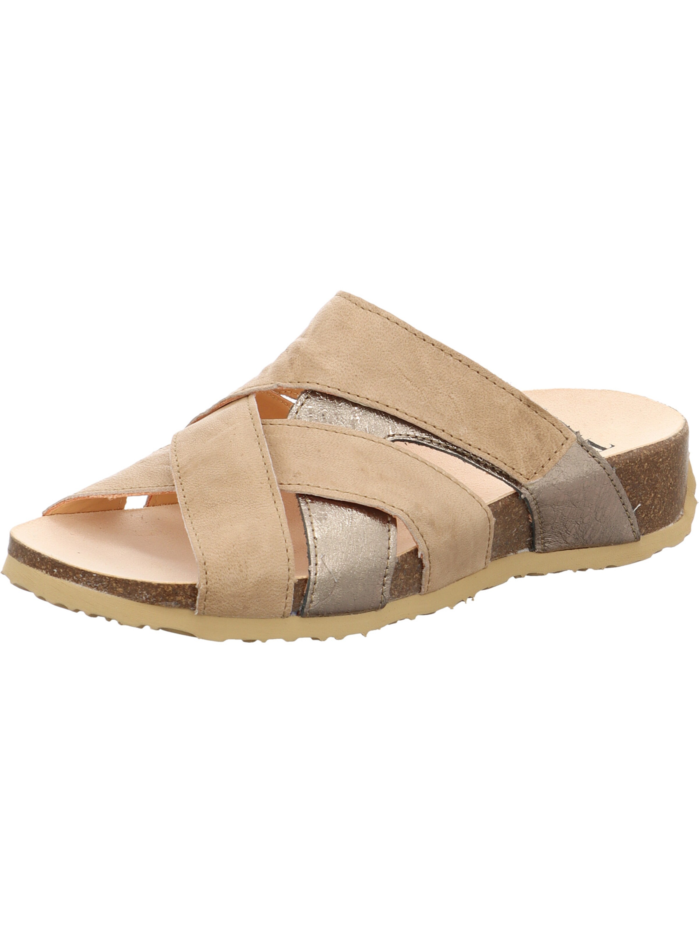 THINK! Pantolette 'Mizzi' in Beige: Vorderseite