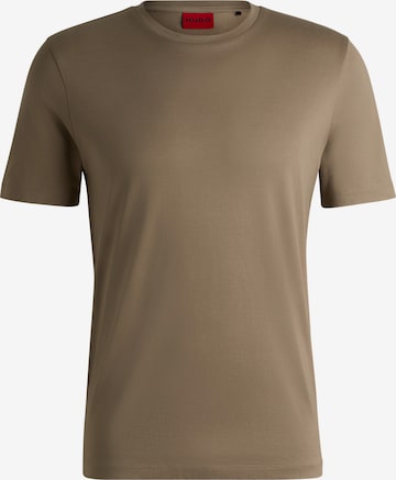 HUGO T-Shirt 'Dimers' in Braun: Vorderseite