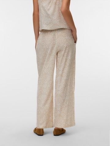 VERO MODA Zvonové kalhoty Kalhoty 'VMDICTHE' – béžová