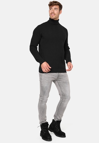 INDICODE JEANS Pullover 'Saini' in Schwarz