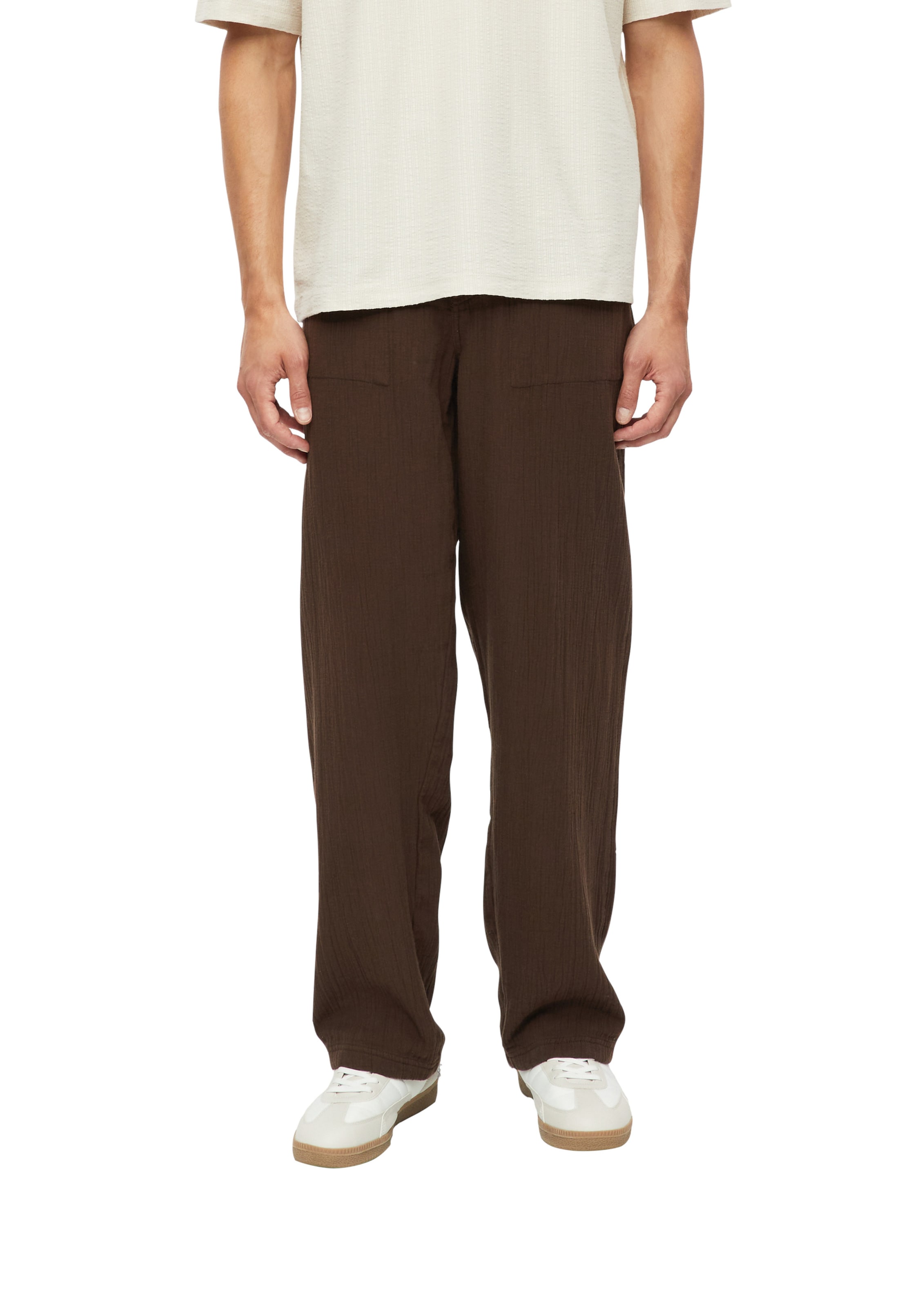 Wide Leg Pantalon s.Oliver en marron : devant