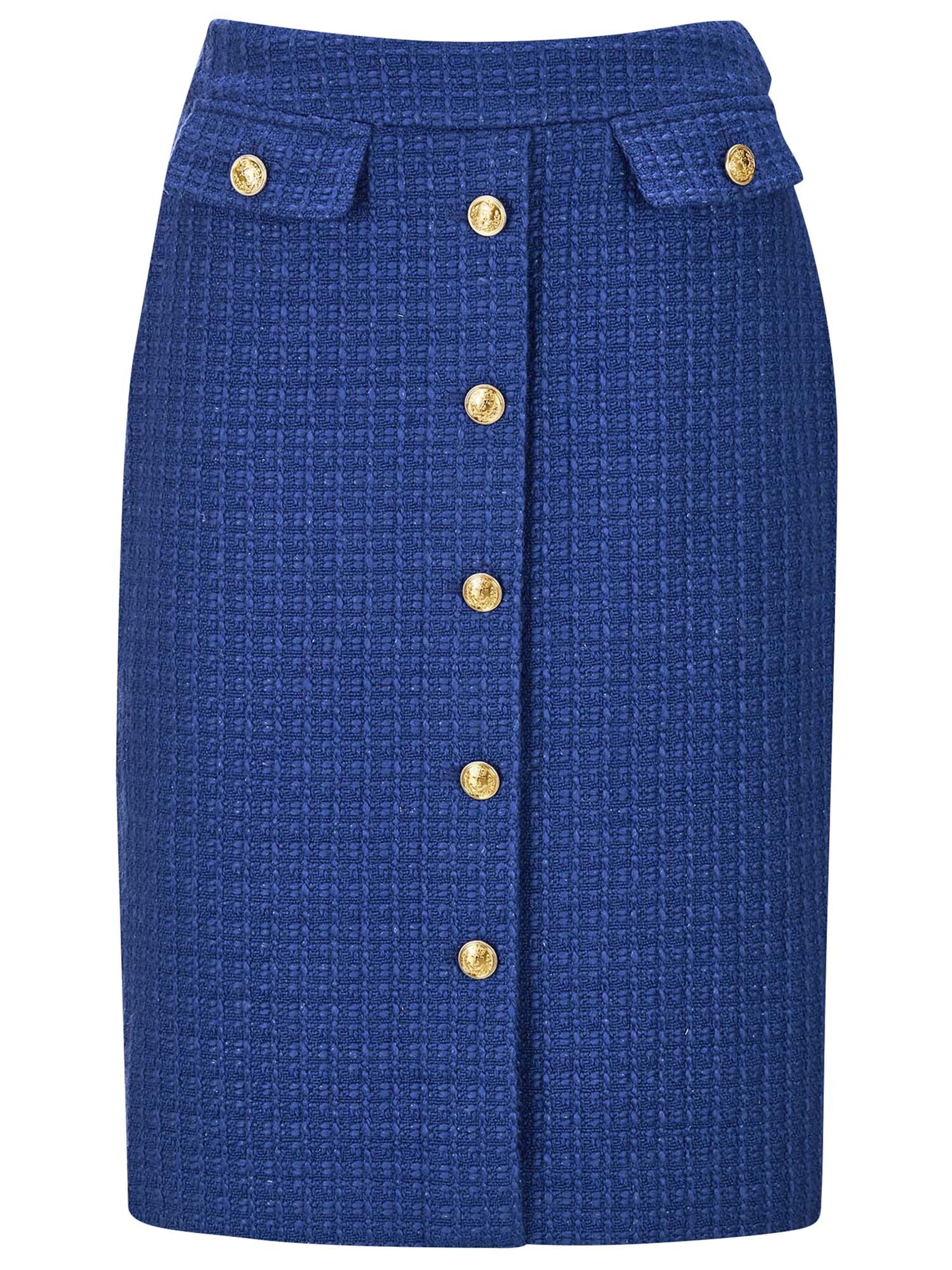 MADELEINE Rok in Blauw: voorkant