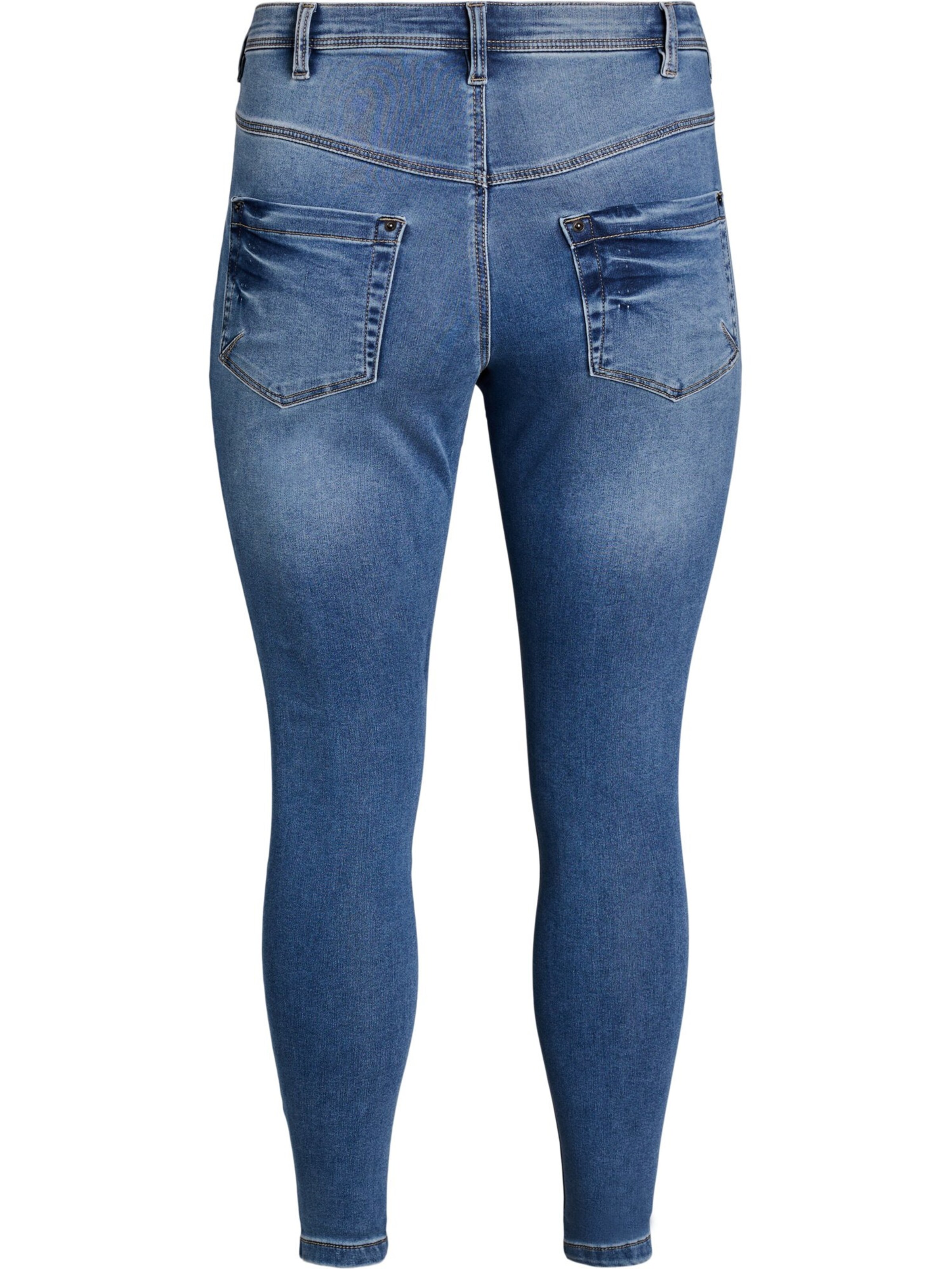 Zizzi Skinny Fit Дънки 'Amy' в синьо