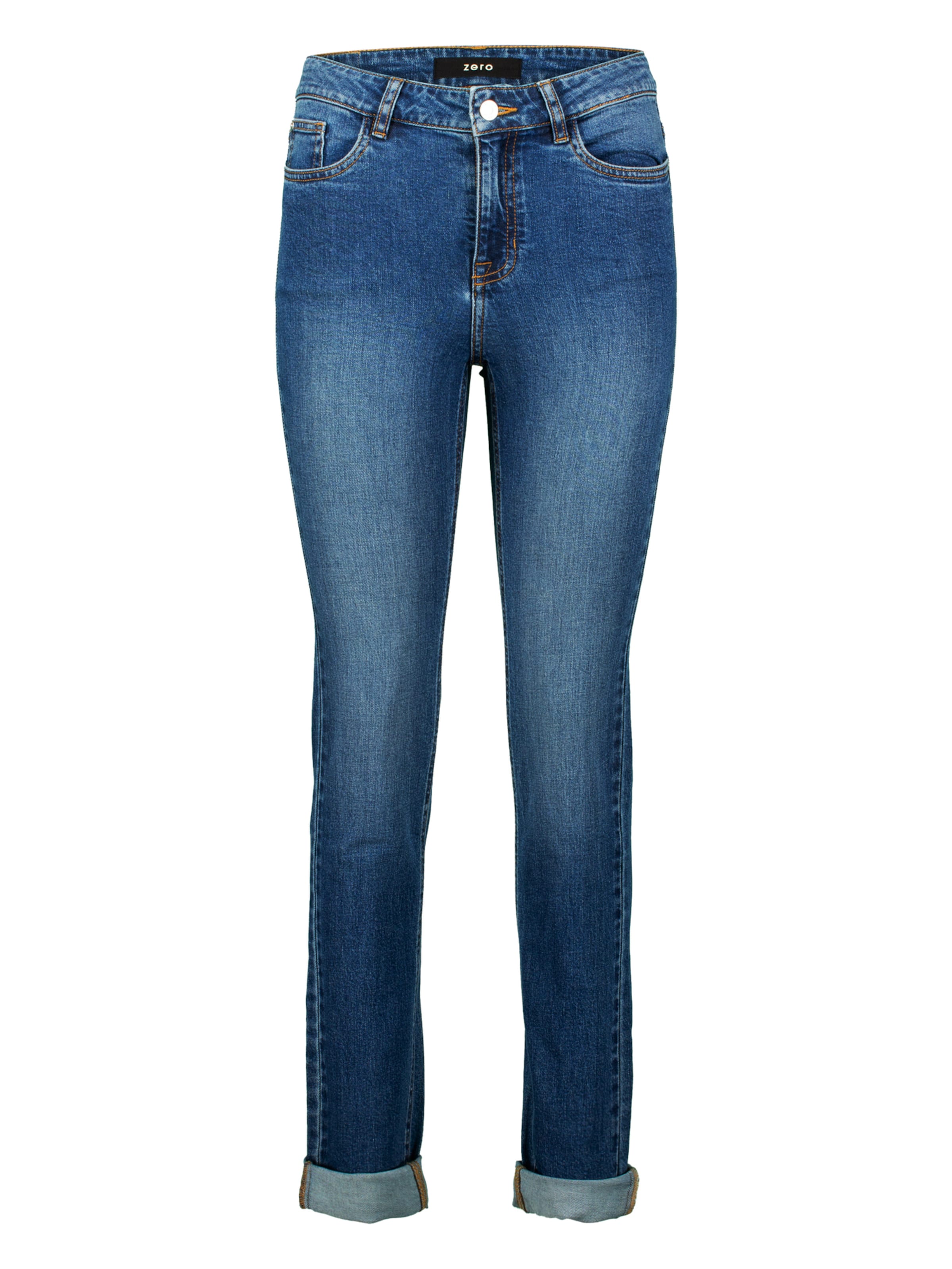 zero Skinny Jeans in Blauw: voorkant
