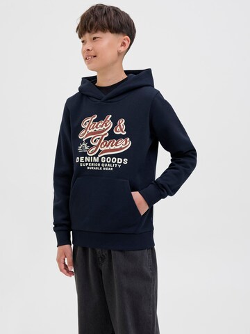 Sweat Jack & Jones Junior en bleu : devant