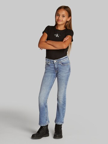 Calvin Klein Jeans Flared Jeans 'ESS' in Blue: front