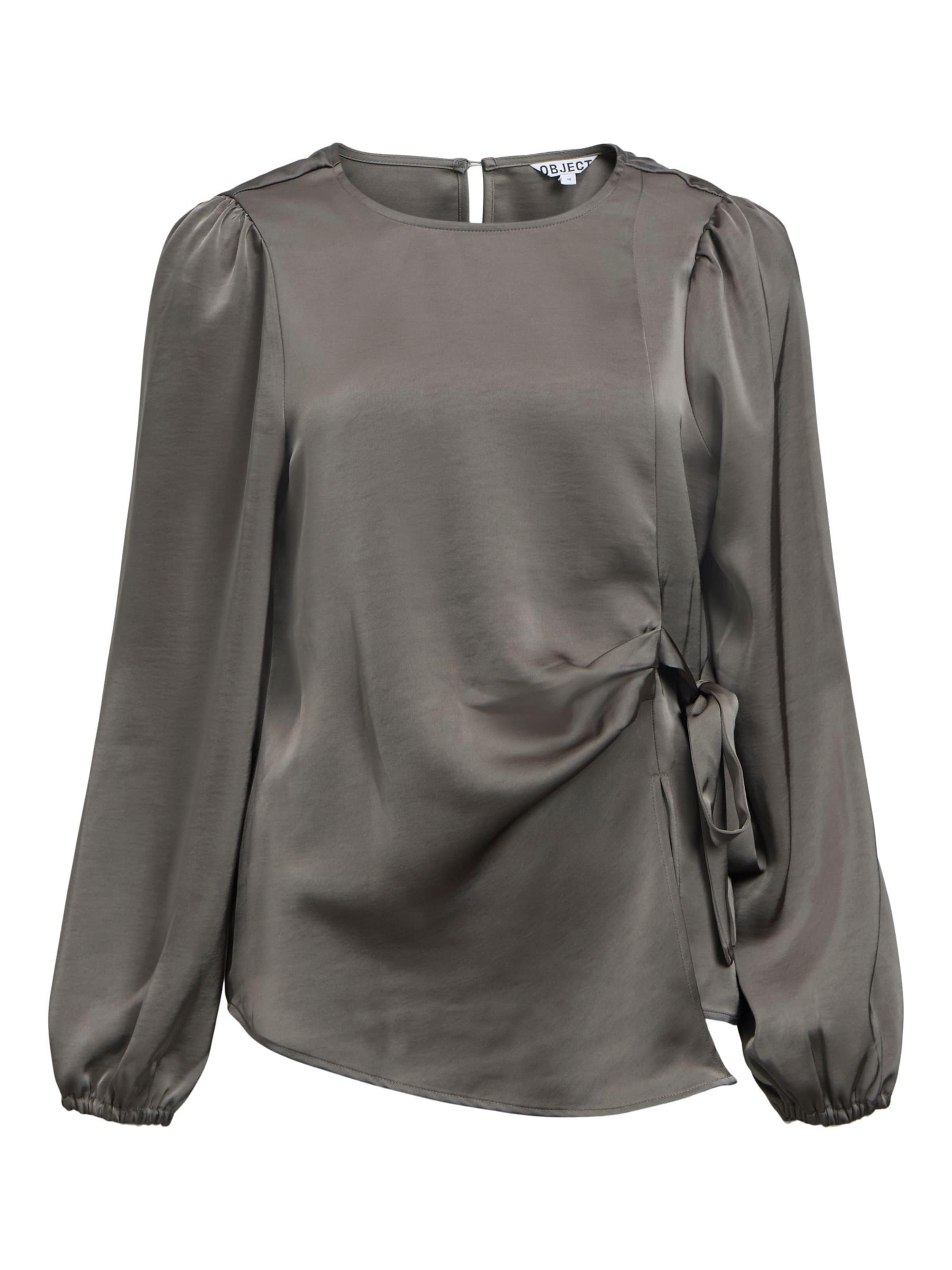OBJECT Blouse 'OBJCHILLI' in Grijs: voorkant