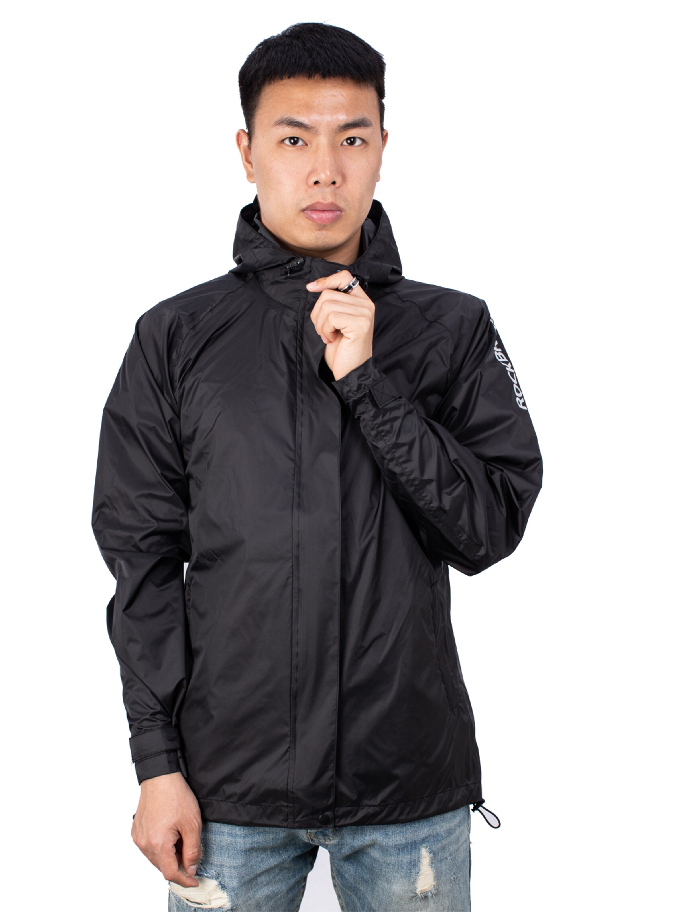 ROCKBROS Outdoorjacke‌‌‌‌‌‌‌‌ in Schwarz: Vorderseite
