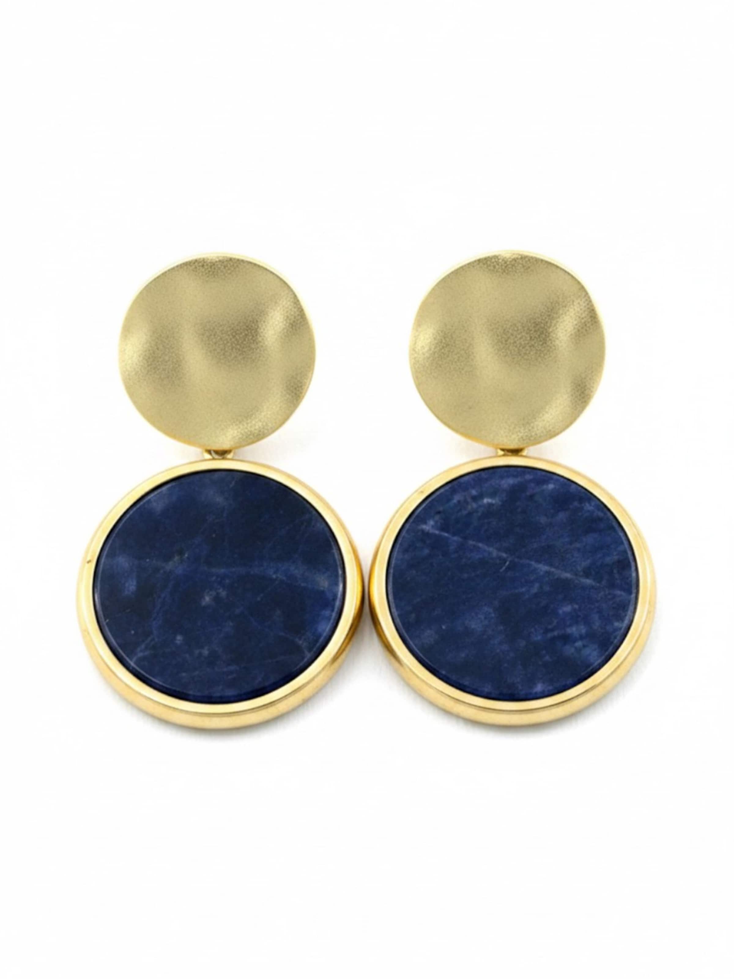 Sergio Engel Earrings in Blue: front