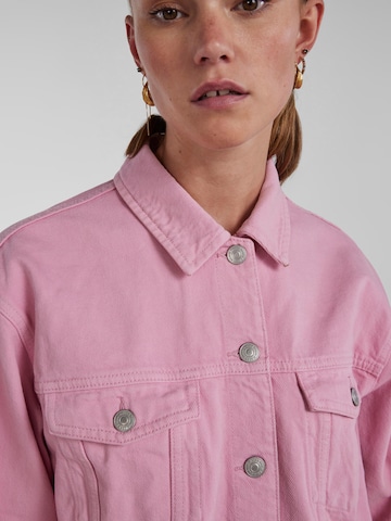 PIECES Between-Season Jacket 'Tika' in Pink