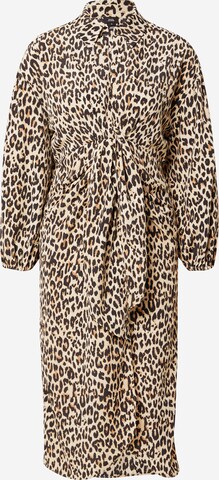 Robe-chemise River Island en beige : devant