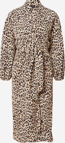 Robe-chemise River Island en beige : devant