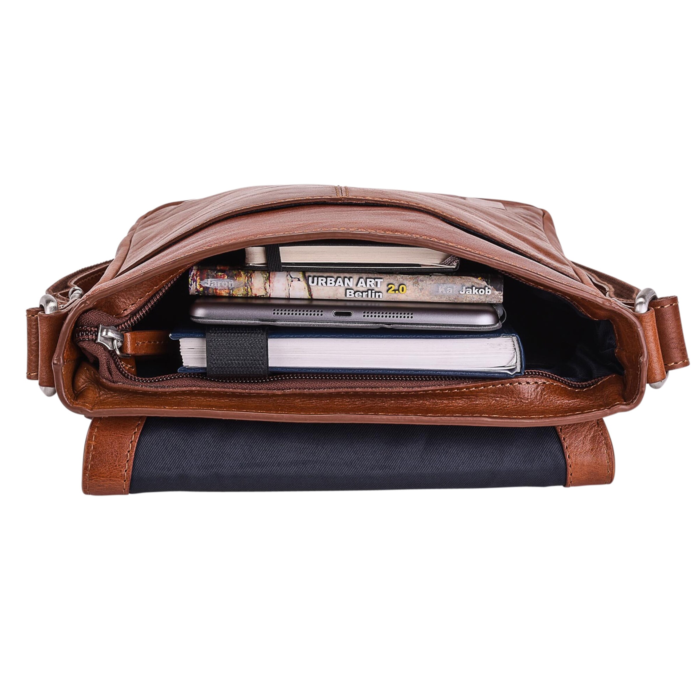 LEONHARD HEYDEN Umhängetasche 'Cambridge' in Braun